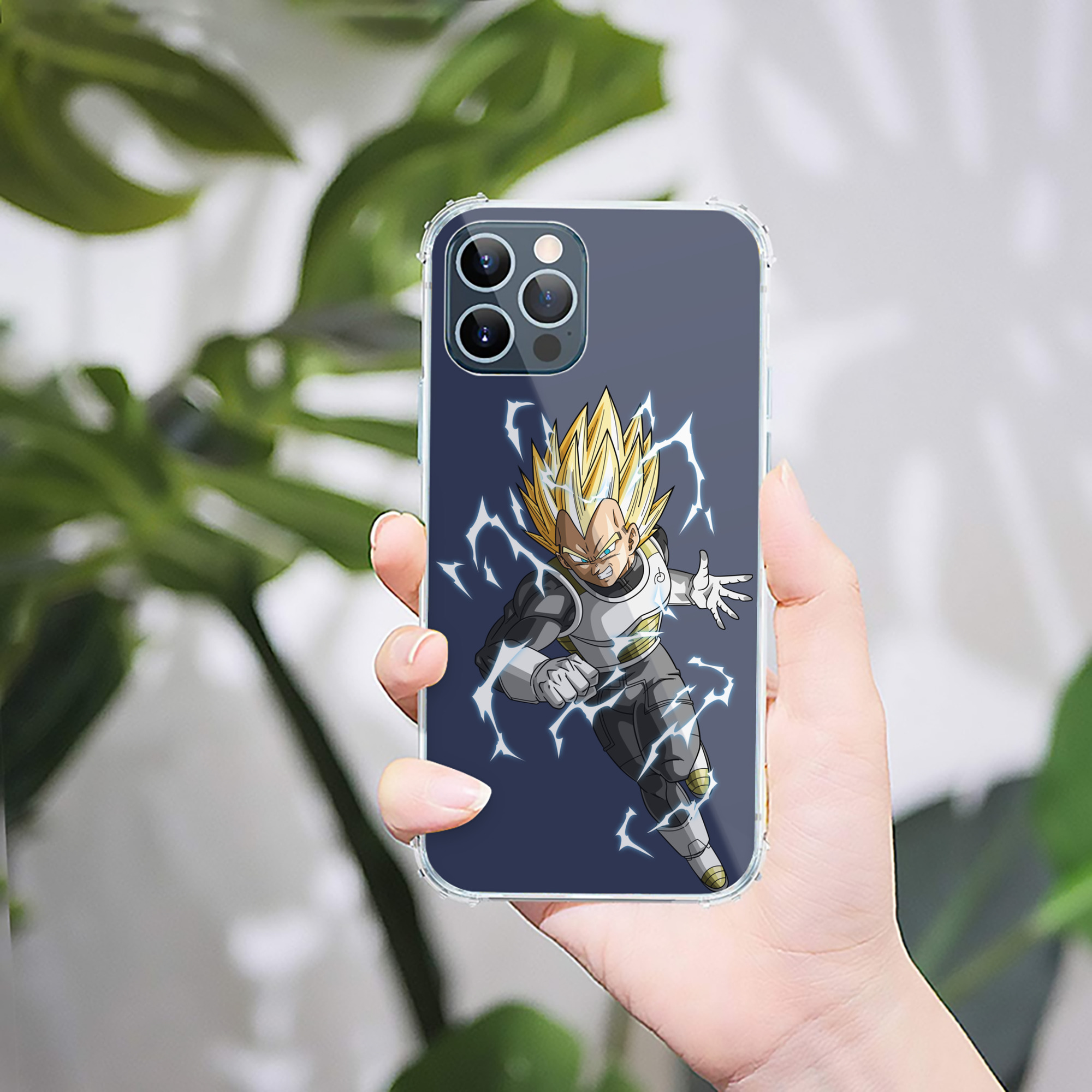 （画像用） ドラゴンボール ベジータ四世（Bejīta Yonsei）DRAGON BALL Vegeta IV 【iPhone 12シリーズ対応】透明スマホケース（クリアソフトケース）